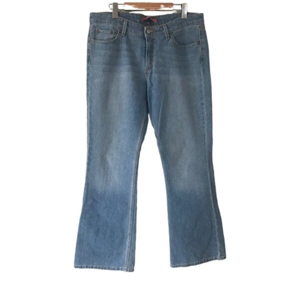 Women's Levi’s 518 Super Low Blue Bootcut Jeans - Picture 1 of 7